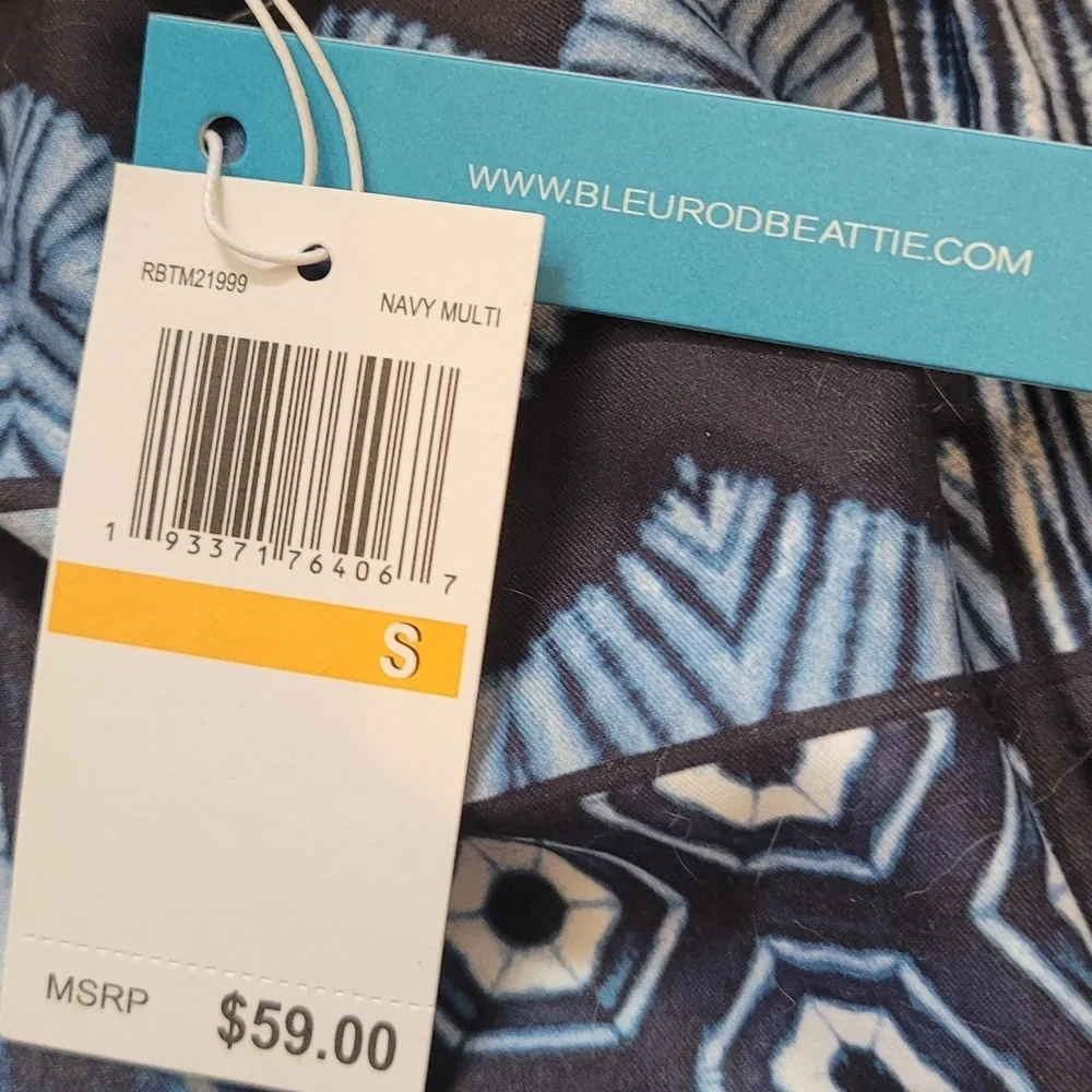 Bleu Rod Beattie Boys Swim Trunks Geometric Pattern NWT